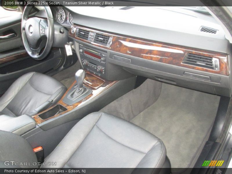 Titanium Silver Metallic / Black 2006 BMW 3 Series 325xi Sedan