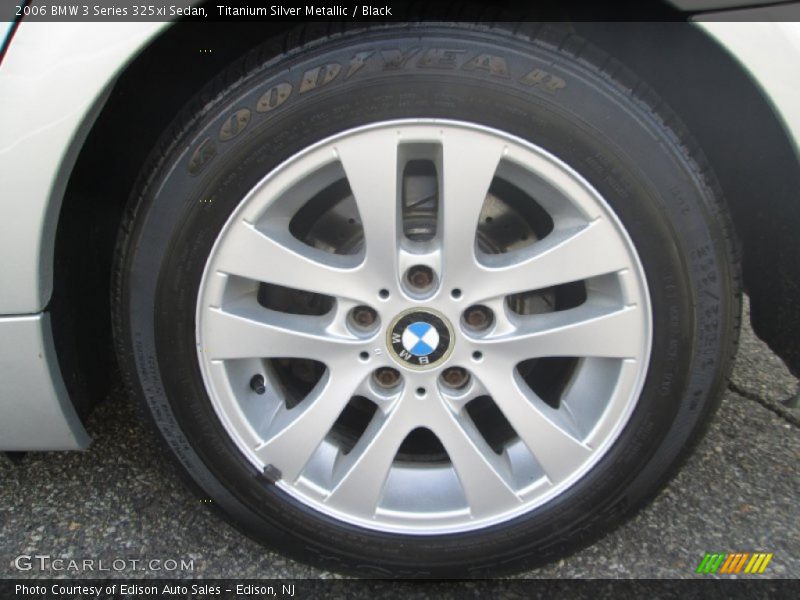 Titanium Silver Metallic / Black 2006 BMW 3 Series 325xi Sedan