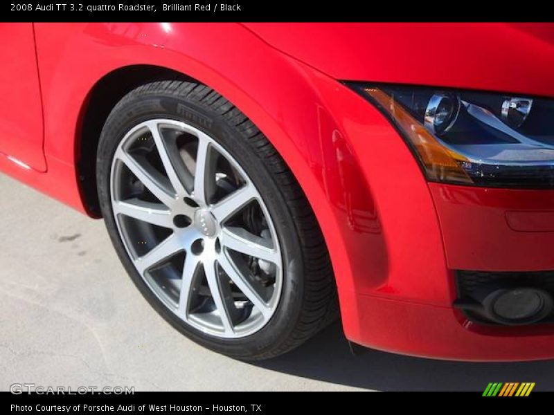 Brilliant Red / Black 2008 Audi TT 3.2 quattro Roadster