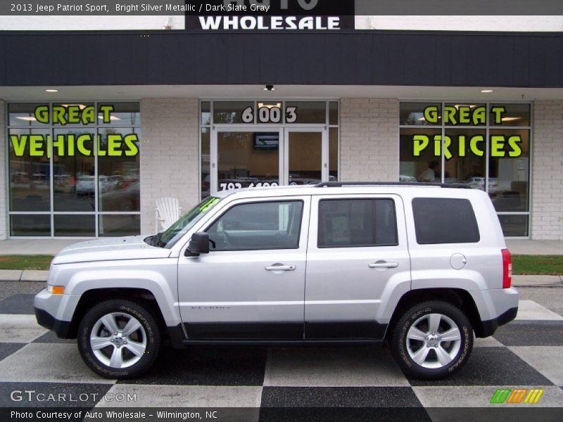 Bright Silver Metallic / Dark Slate Gray 2013 Jeep Patriot Sport