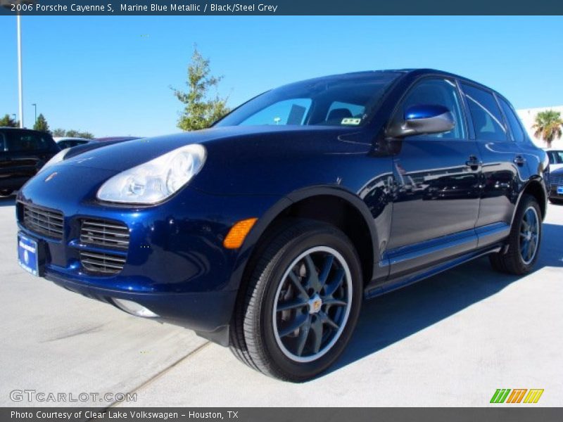 Marine Blue Metallic / Black/Steel Grey 2006 Porsche Cayenne S