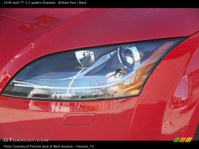 Brilliant Red / Black 2008 Audi TT 3.2 quattro Roadster