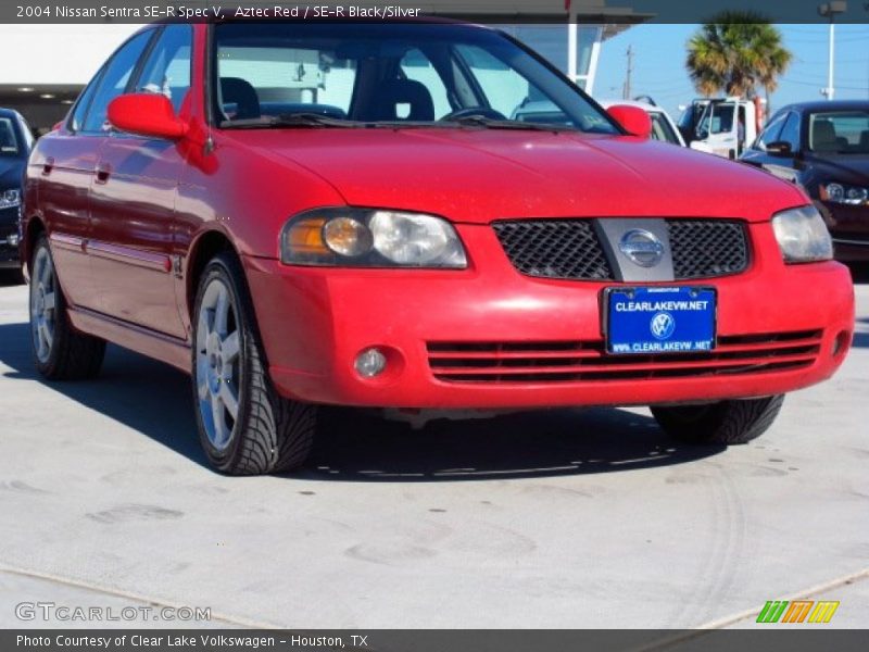 Aztec Red / SE-R Black/Silver 2004 Nissan Sentra SE-R Spec V