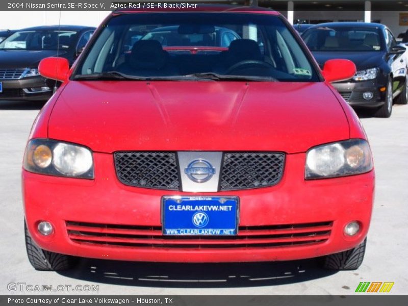 Aztec Red / SE-R Black/Silver 2004 Nissan Sentra SE-R Spec V