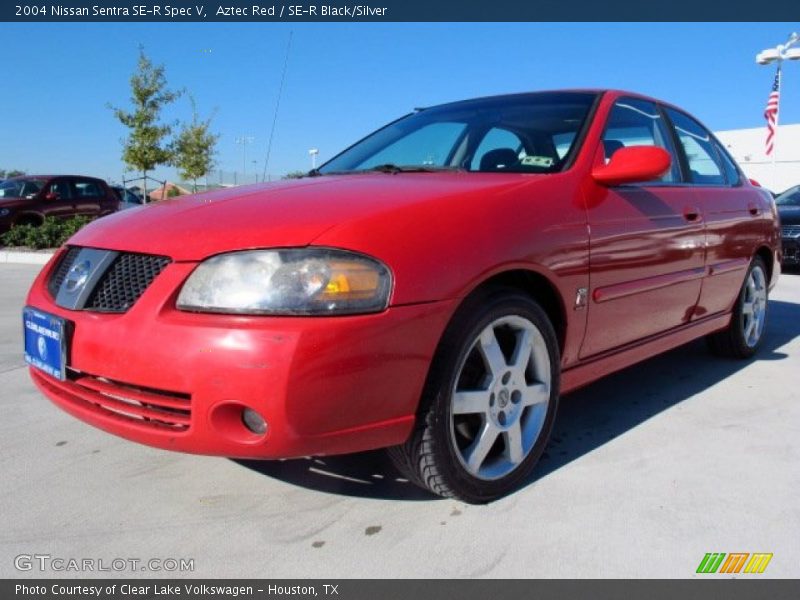 Aztec Red / SE-R Black/Silver 2004 Nissan Sentra SE-R Spec V