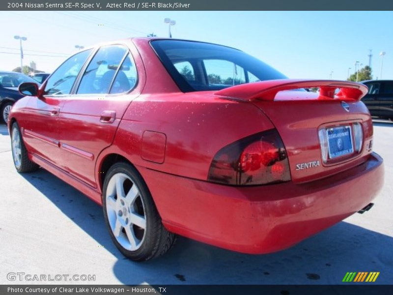 Aztec Red / SE-R Black/Silver 2004 Nissan Sentra SE-R Spec V