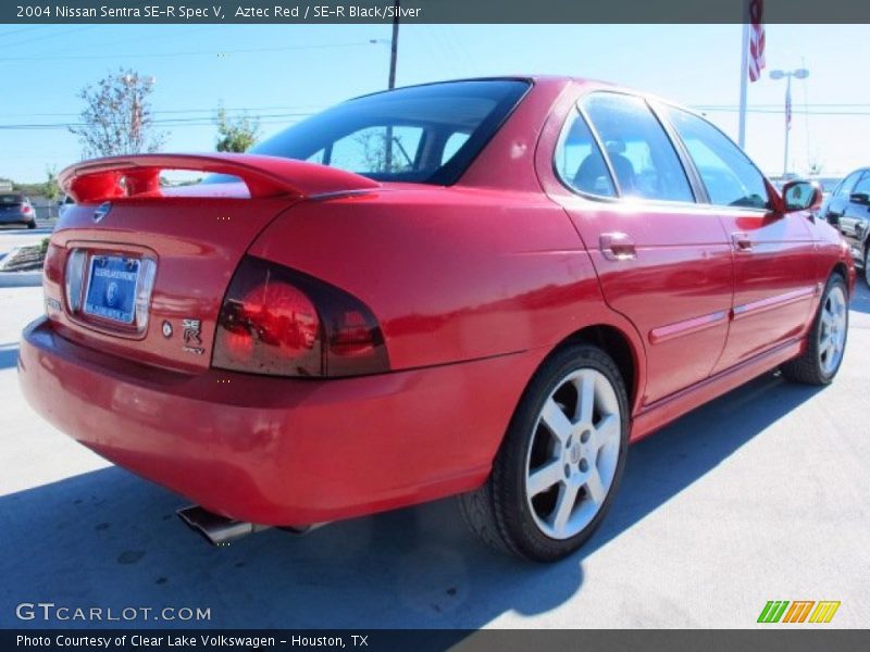 Aztec Red / SE-R Black/Silver 2004 Nissan Sentra SE-R Spec V