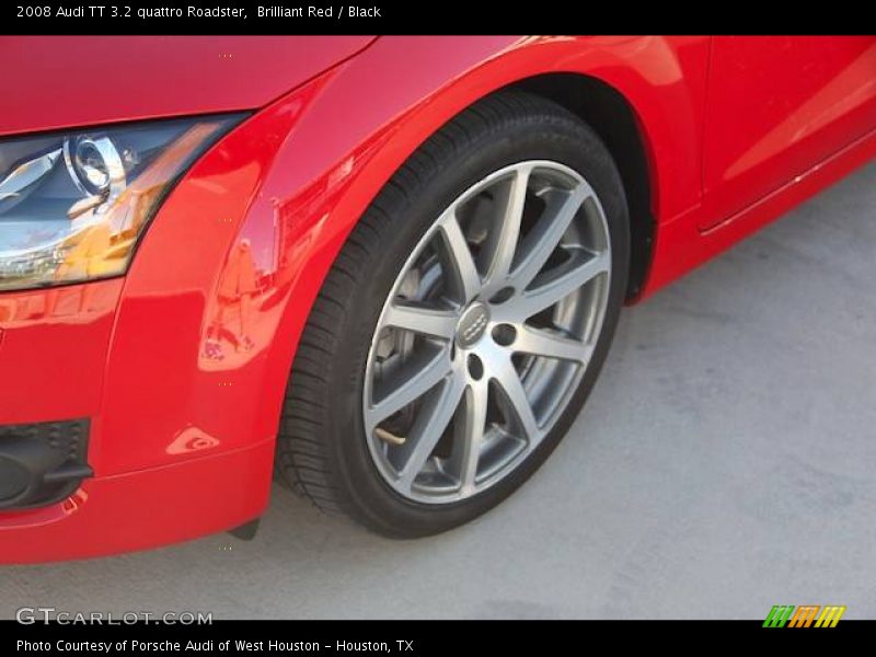 Brilliant Red / Black 2008 Audi TT 3.2 quattro Roadster