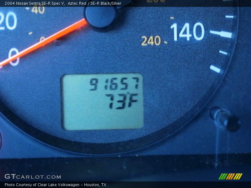 Aztec Red / SE-R Black/Silver 2004 Nissan Sentra SE-R Spec V