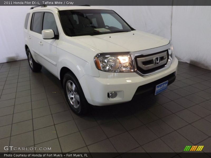 Taffeta White / Gray 2011 Honda Pilot EX-L