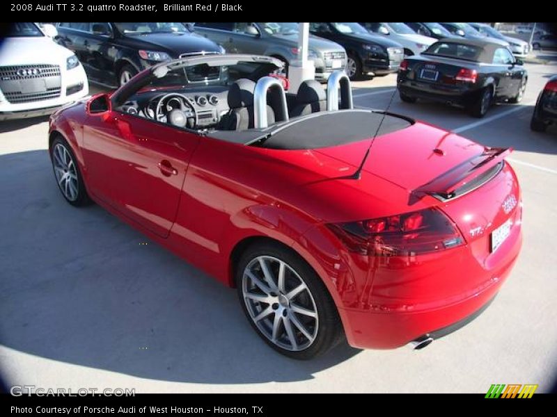 Brilliant Red / Black 2008 Audi TT 3.2 quattro Roadster