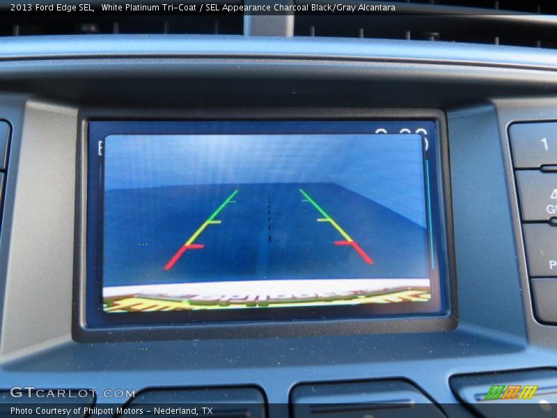 White Platinum Tri-Coat / SEL Appearance Charcoal Black/Gray Alcantara 2013 Ford Edge SEL