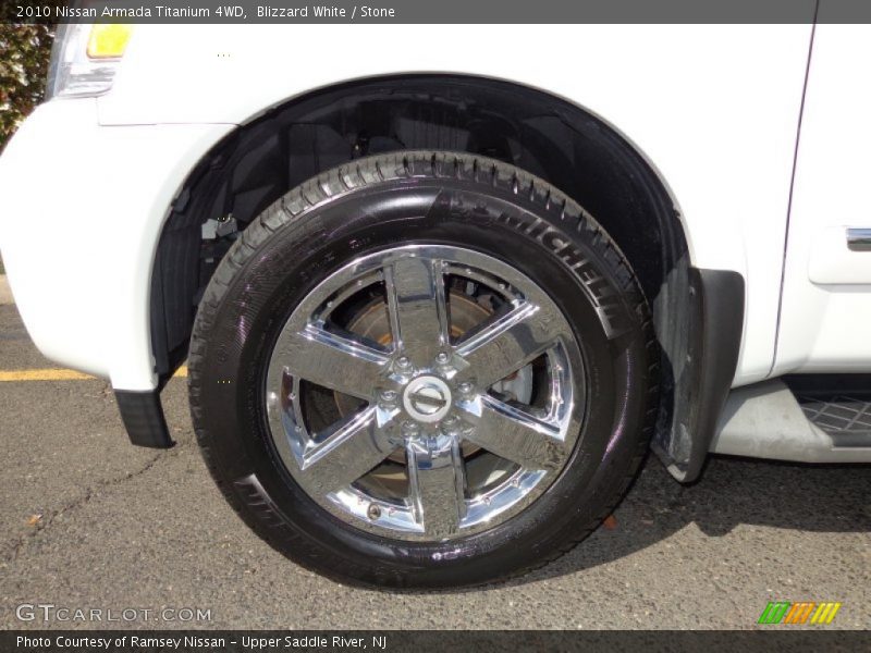 Blizzard White / Stone 2010 Nissan Armada Titanium 4WD