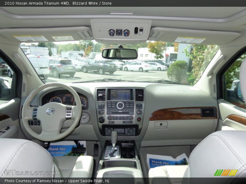 Blizzard White / Stone 2010 Nissan Armada Titanium 4WD