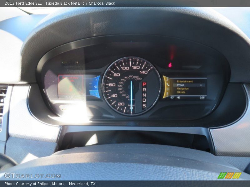 Tuxedo Black Metallic / Charcoal Black 2013 Ford Edge SEL