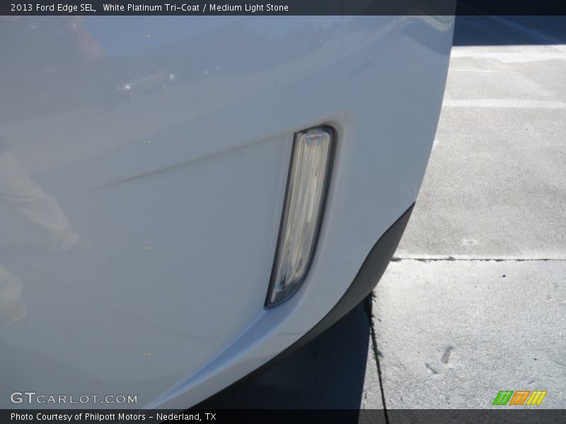 White Platinum Tri-Coat / Medium Light Stone 2013 Ford Edge SEL
