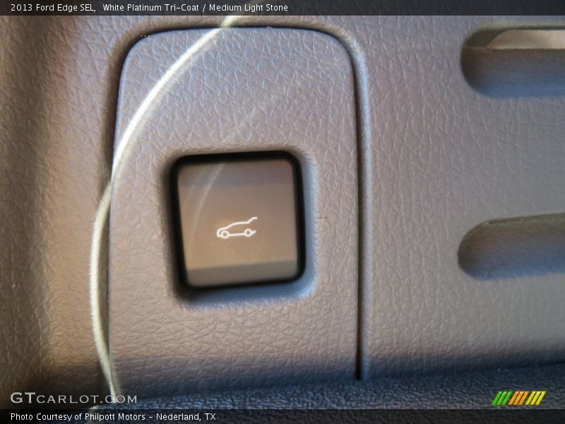 White Platinum Tri-Coat / Medium Light Stone 2013 Ford Edge SEL