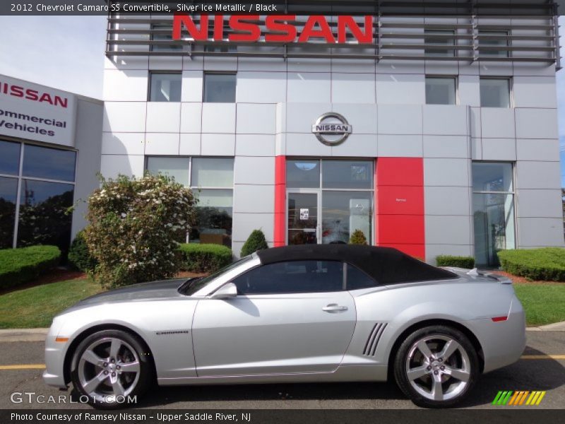 Silver Ice Metallic / Black 2012 Chevrolet Camaro SS Convertible