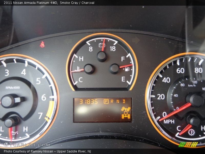 Smoke Gray / Charcoal 2011 Nissan Armada Platinum 4WD