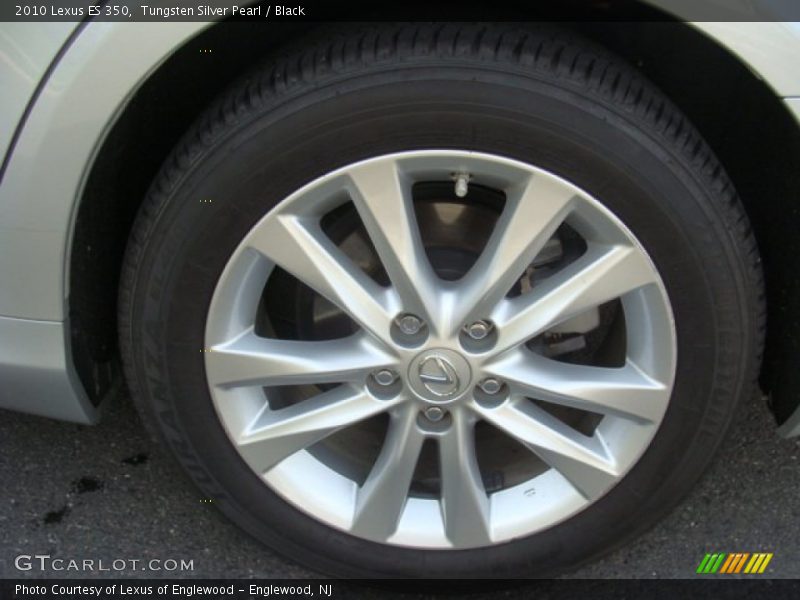 Tungsten Silver Pearl / Black 2010 Lexus ES 350