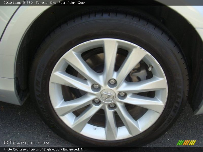Tungsten Silver Pearl / Light Gray 2010 Lexus ES 350