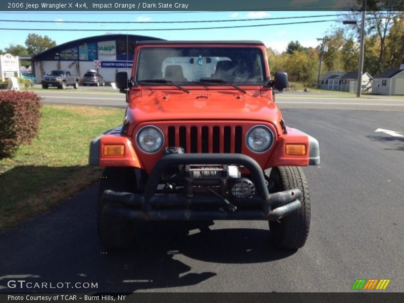 Impact Orange / Dark Slate Gray 2006 Jeep Wrangler X 4x4