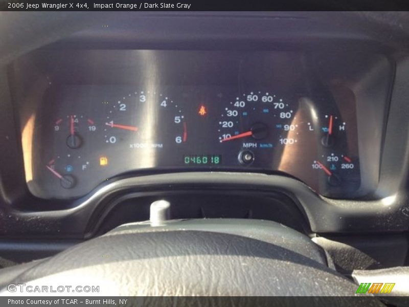 Impact Orange / Dark Slate Gray 2006 Jeep Wrangler X 4x4