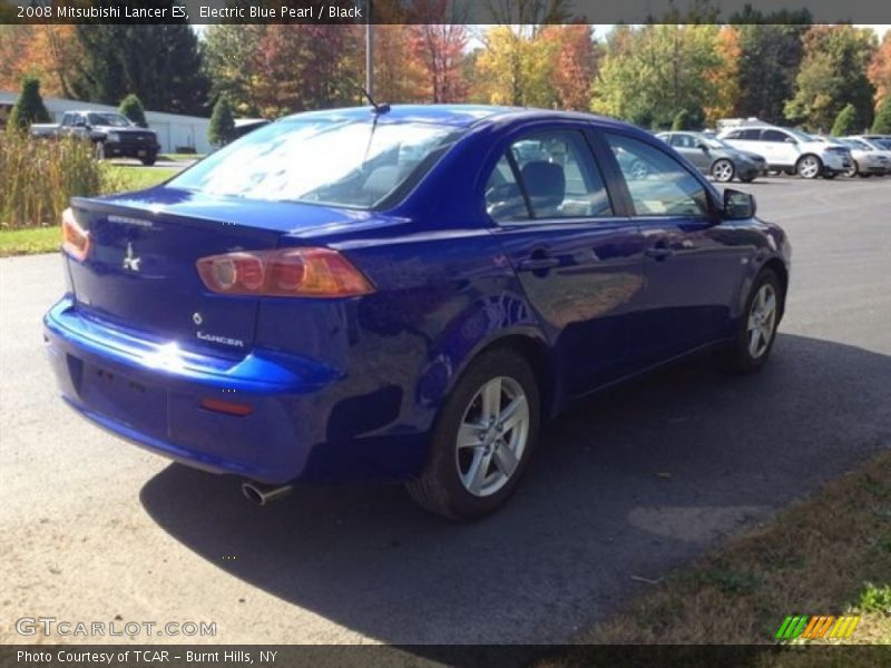 Electric Blue Pearl / Black 2008 Mitsubishi Lancer ES