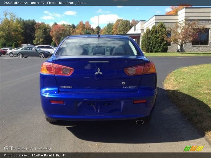 Electric Blue Pearl / Black 2008 Mitsubishi Lancer ES