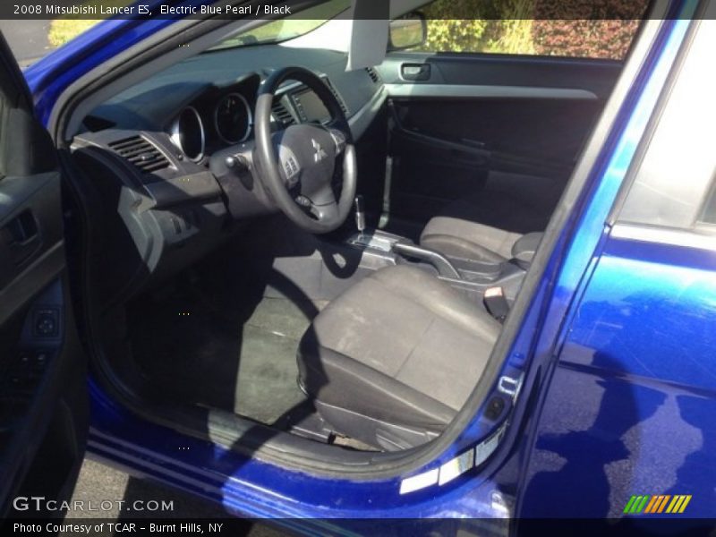 Electric Blue Pearl / Black 2008 Mitsubishi Lancer ES