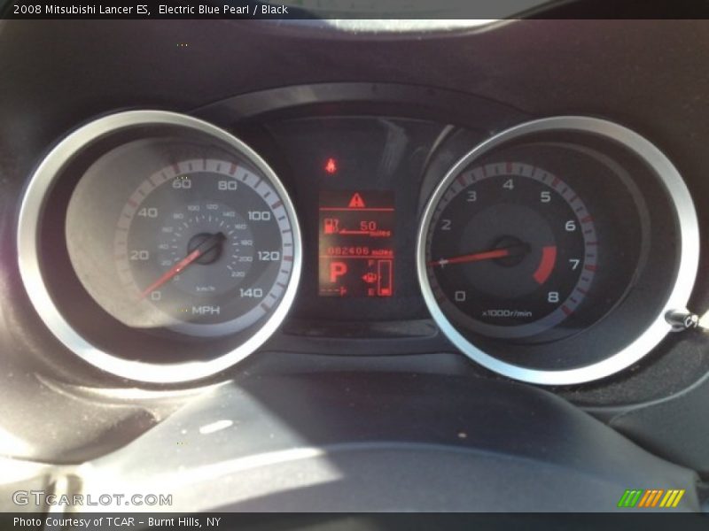 Electric Blue Pearl / Black 2008 Mitsubishi Lancer ES