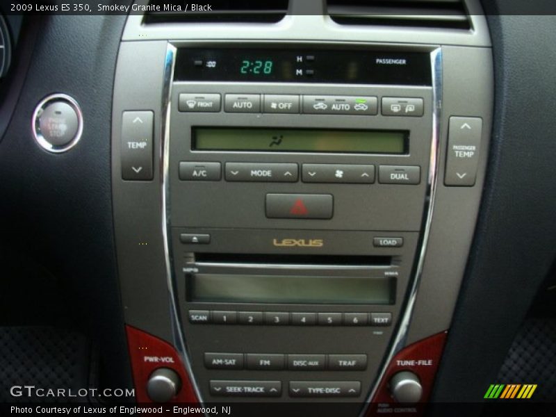 Smokey Granite Mica / Black 2009 Lexus ES 350