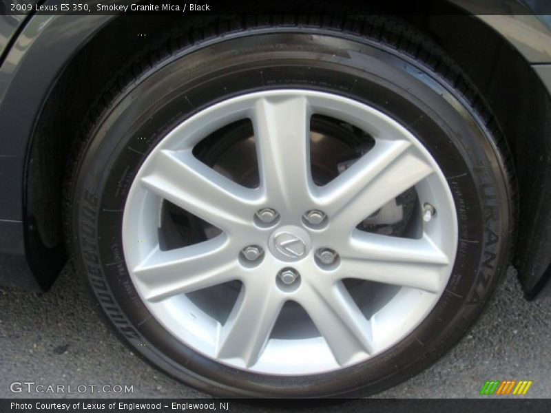Smokey Granite Mica / Black 2009 Lexus ES 350