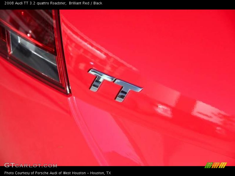 Brilliant Red / Black 2008 Audi TT 3.2 quattro Roadster