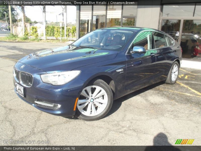 Deep Sea Blue Metallic / Cinnamon Brown 2011 BMW 5 Series 535i xDrive Gran Turismo