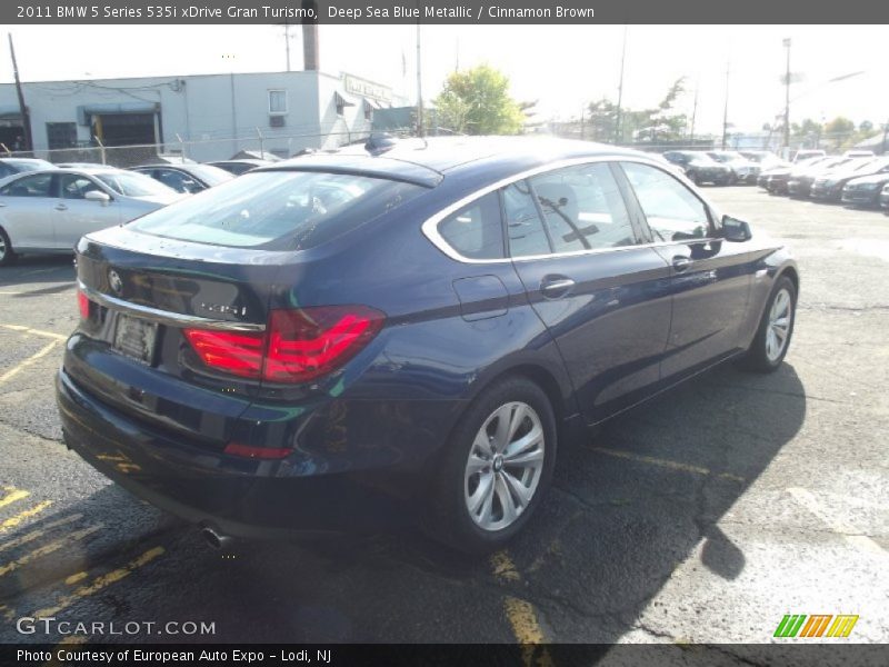 Deep Sea Blue Metallic / Cinnamon Brown 2011 BMW 5 Series 535i xDrive Gran Turismo