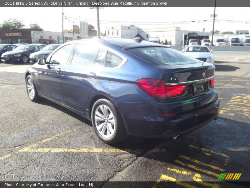 Deep Sea Blue Metallic / Cinnamon Brown 2011 BMW 5 Series 535i xDrive Gran Turismo