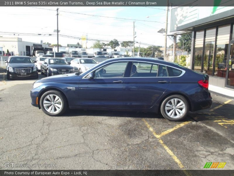 Deep Sea Blue Metallic / Cinnamon Brown 2011 BMW 5 Series 535i xDrive Gran Turismo