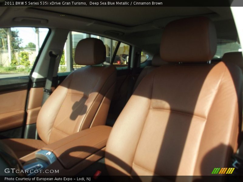 Deep Sea Blue Metallic / Cinnamon Brown 2011 BMW 5 Series 535i xDrive Gran Turismo