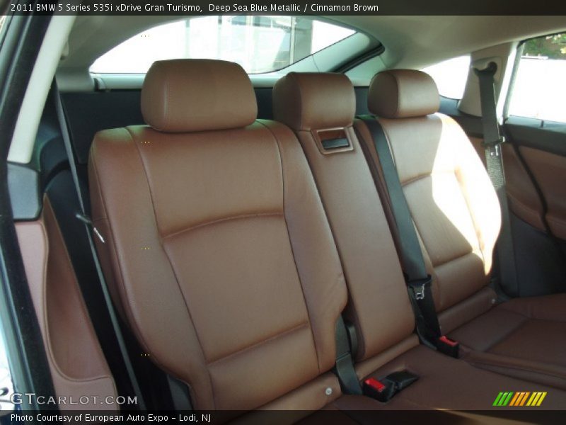 Deep Sea Blue Metallic / Cinnamon Brown 2011 BMW 5 Series 535i xDrive Gran Turismo