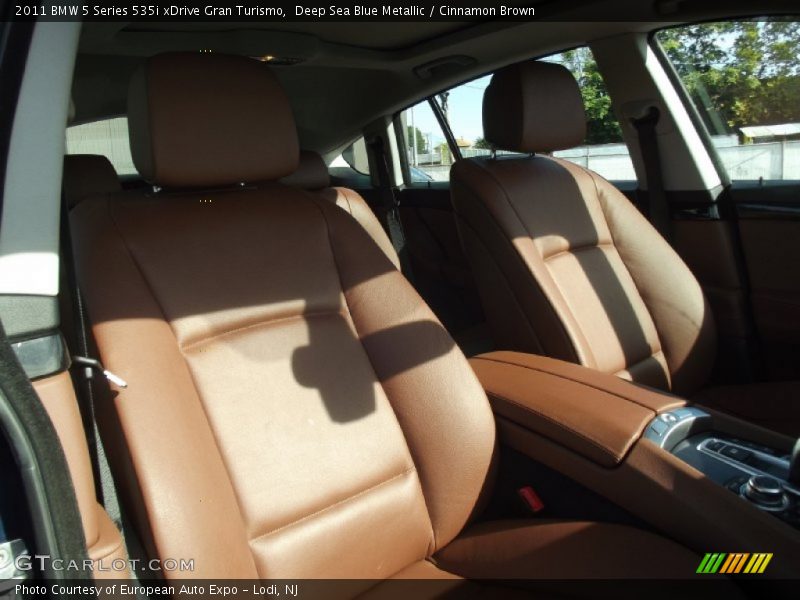 Deep Sea Blue Metallic / Cinnamon Brown 2011 BMW 5 Series 535i xDrive Gran Turismo