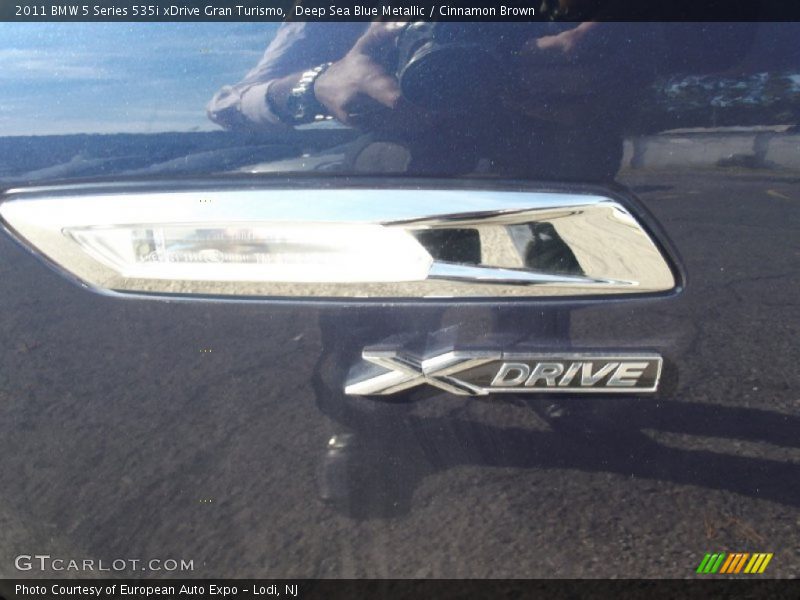 Deep Sea Blue Metallic / Cinnamon Brown 2011 BMW 5 Series 535i xDrive Gran Turismo