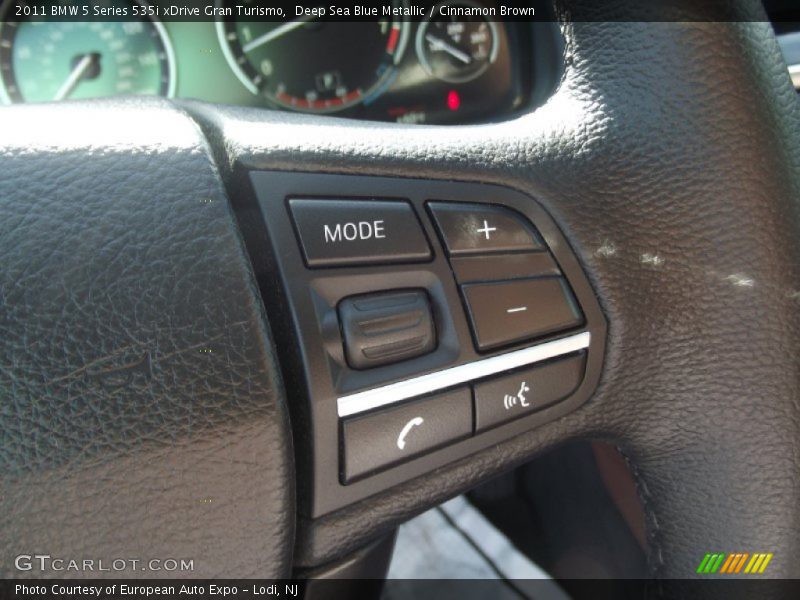 Deep Sea Blue Metallic / Cinnamon Brown 2011 BMW 5 Series 535i xDrive Gran Turismo