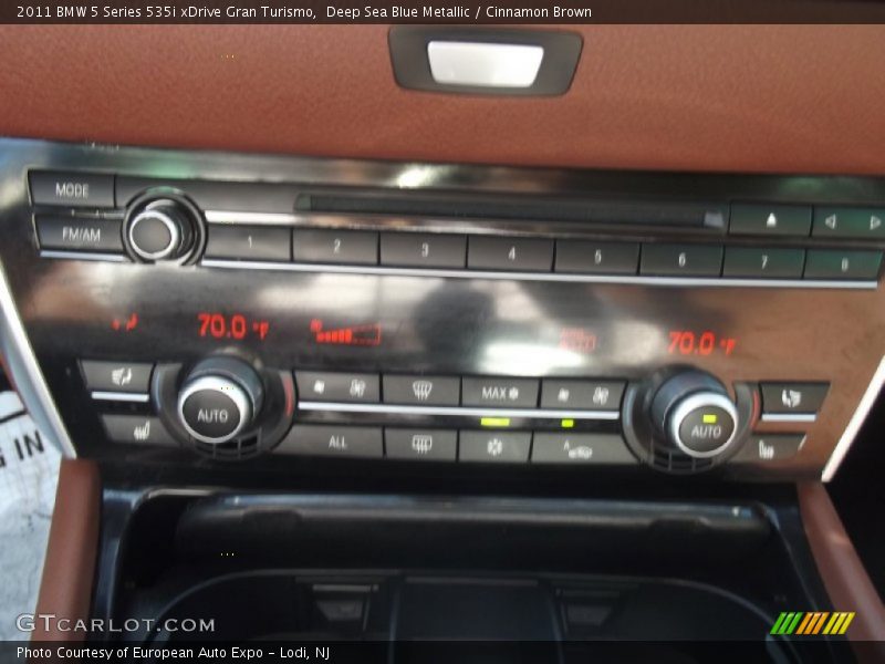 Deep Sea Blue Metallic / Cinnamon Brown 2011 BMW 5 Series 535i xDrive Gran Turismo