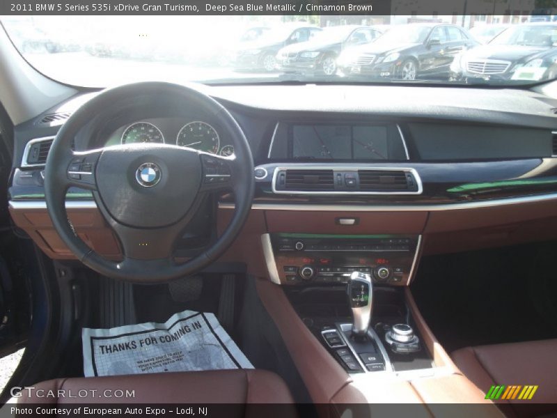 Deep Sea Blue Metallic / Cinnamon Brown 2011 BMW 5 Series 535i xDrive Gran Turismo
