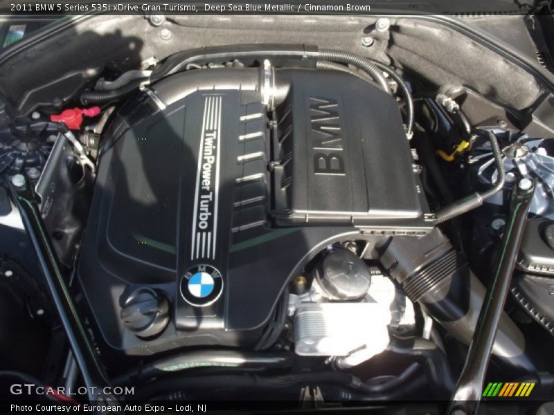 Deep Sea Blue Metallic / Cinnamon Brown 2011 BMW 5 Series 535i xDrive Gran Turismo