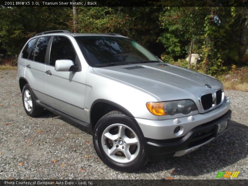 Titanium Silver Metallic / Black 2001 BMW X5 3.0i