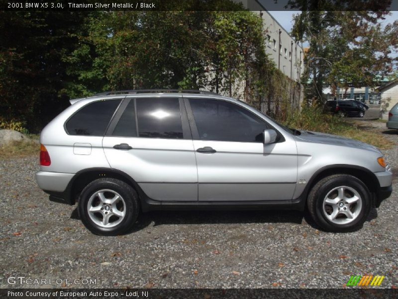 Titanium Silver Metallic / Black 2001 BMW X5 3.0i