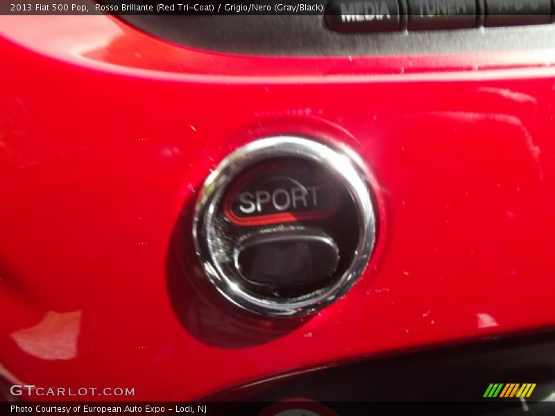 Rosso Brillante (Red Tri-Coat) / Grigio/Nero (Gray/Black) 2013 Fiat 500 Pop