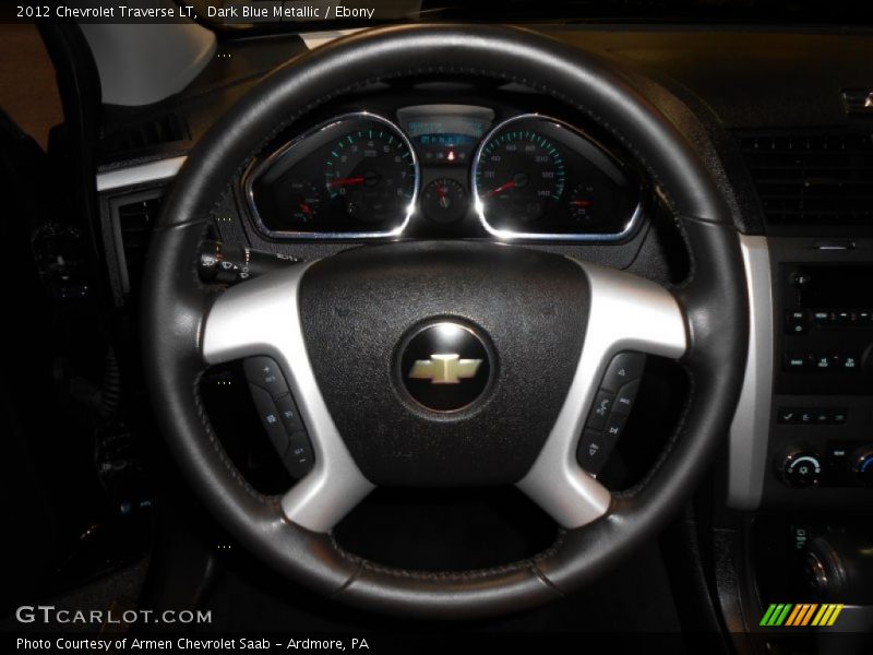 Dark Blue Metallic / Ebony 2012 Chevrolet Traverse LT